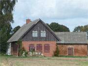 An den Wiesen zur Haffkste von Usedom: Bauernhof am Ortsrand von Stolpe.