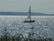 Wassersport in wundervoller Landschaft: Das Achterwasser zwischen den Usedomer Seebdern ckeritz und Loddin.