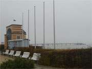 Verlassen: Die Konzertmuschel auf dem Kurplatz des Usedomer Ostseebades Bansin.