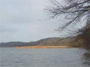 Usedomer Kste am Stettiner Haff in Richtung Neverow: Landschaft bei Kamminke.