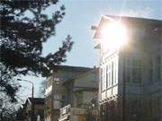 Die Kaiserbder auf der Insel Usedom: Bdervilla an der Strandpromenade von Heringsdorf.