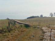 Halbinsel Loddiner Hft: Blick herab zum Achterwasser.