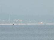 Blick nach Westen: Das Ostseebad Ahlbeck und die Ahlbecker Seebrcke.