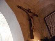Eine der ltesten Kirchen auf Usedom: Kruzifix in der Dorfkirche von Mellenthin.