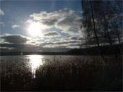 Ein Wintertag am Klpinsee: Das Seebad Loddin in der Inselmitte von Usedom.