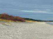 Auf dem Ostseestrand von Trassenheide im Inselnorden von Usedom.