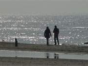 Ein Wintertag am Ostseestrand des Usedomer Bernsteinbades ckeritz.