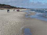 Zwischen den Usedomer Seebdern Zempin und Zinnowitz: Der Ostseestrand im Februar.