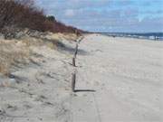 Weiter Sandstrand auf der Ostseeinsel Usedom: Die Seebder Zempin und Zinnowitz.