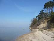 Idyll am Peenestrom: Badestelle zu Fen eines Zeltplatzes auf der Halbinsel Gnitz.