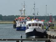 Wasserschutzpolizei: Das Usedomer Ostseebad Karlshagen hat einen Hafen am Peenestrom.