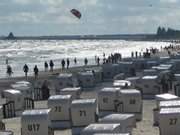 Vor dem Gewitter: Am Ostseestrand des Kaiserbades Bansin.