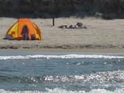 Sommerferien auf Usedom: Der Ostseestrand des Bernsteinbades Zempin.