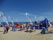 DLRG und Nivea richten das Strandfest in Klpinsee aus.