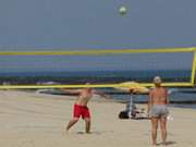 Volleyball: Der Ostseestrand des Kaiserbades Bansin auf Usedom.