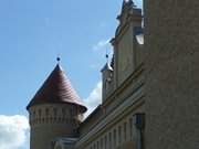 Trme und Giebel: Im Usedomer Haffland steht das Schloss Stolpe.