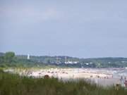 Breiter Sandstrand des Usedomer Ostseebades Ahlbeck.