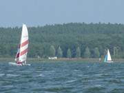 Eines der schnsten Wassersportreviere: Das Achterwasser an der Insel Usedom.