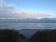 Abendsonne am Strand des Seebades Zempin auf Usedom.