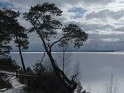 Wolken ber dem Peenestrom: Auf dem Weien Berg.