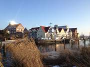 Speicherstadt und alte Eisenbahnfhre: Hafenstadt Wolgast.