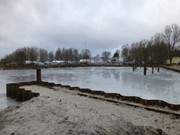 Neuer Schiffsanleger: Achterwasserhafen Stagnie bei ckeritz.