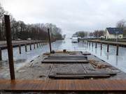 Im Sden des Seebades ckeritz: Neubau des Achterwasserhafens Stagnie.