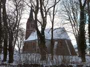 An der Krumminer Wiek: Die Dorfkirche von Krummin.