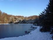 Im Panorama: Der Mmmelkensee hinter der Ostseekste Usedoms.