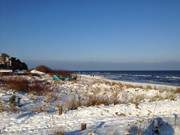 Winterurlaub in den Usedomer Kaiserbdern: Der Strand von Bansin.