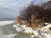 Am Fu des Hftberges: Achterwasser am Loddiner Hft.