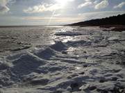 Winter an der Ostseekste: Blick in Richtung Ostseebad Karlshagen.