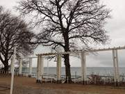 Die Strandpromenade des Ostseebades Koserow Anfang Februar.