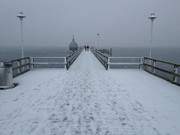 Seebrcke von Zinnowitz: Winter auf der Osteeinsel Usedom.