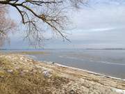 Winterstrand auf Usedom: Wanderung ber die Halbinsel Gnitz.