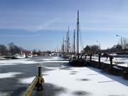 Museumshafen im Winter: Hansestadt Greifswald.