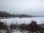 Blick ber den Klpinsee von der Strandstrae aus.