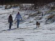 Winterurlaub an der Ostsee: Winterstrand des Ostseebades Bansin.