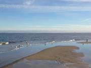 Blick nach Swinemnde: Am Ostseestrand des Seebades Heringsdorf.