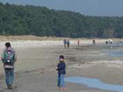 Nrdliches Ende des Sandstrandes der Insel Usedom bei Karlshagen.