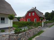 Neu gebaute Ferienhuser im Ortsteil Stubbenfelde des Seebades Loddin.