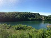 Im Panorama: Trkiessee bei Wapnica auf der Nachbarinsel Wollin.