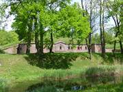 Festungsbauwerk: Fort Gerhard im Osten des Swinemnder Hafens.