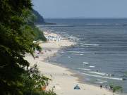 Blick von ckeritz: Ostseestrand von Klpinsee und Koserow.