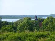 Usedomer Hinterland: Blick vom Benzer Mhlenberg auf den Schmollensee.