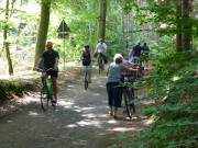 Steigungen am Langen Berg: Radweg zwischen ckeritz und Bansin.