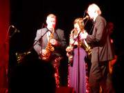 Richard Exall, Ami Roberts, Bert Brandsma: Ein Teil der Chris Barber Band.