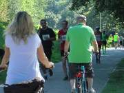 Auf dem Kstenradweg: Usedom-Marathon am Klpinsee.