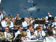 Big-Band-Jazz in Klpinsee: Konzertmuschel auf dem Kurplatz.