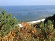 Farben des Herbstes: Blick vom Streckelsberg auf die Ostsee.